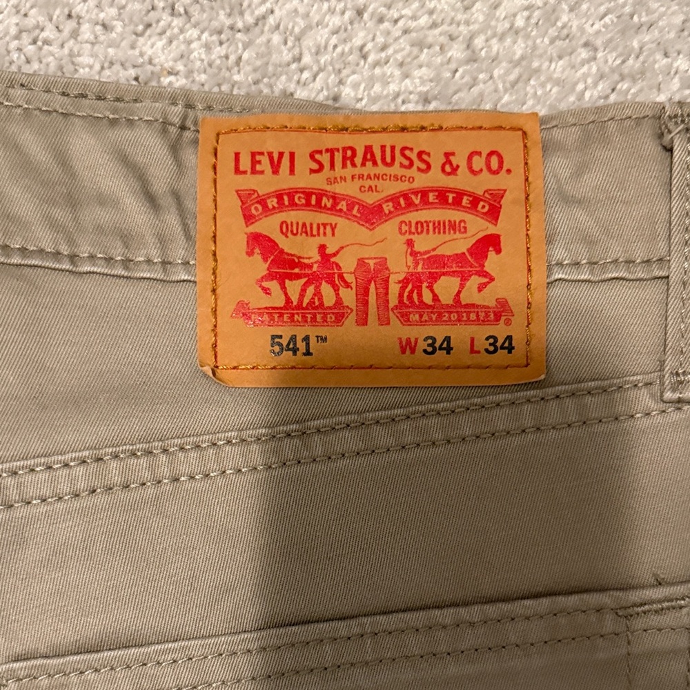 Levi's Khaki Athletic Taper Pants
